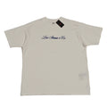 Levi Strauss & Co Crew Neck Vintage Fit Large Tshirt White Blue Embroidered
