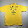 Vintage Australia Camel Cup 2000 Alice Springs Polo Shirt XL Yellow Preppy