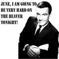 Leave it to Beaver Ward Cleaver  Hard on the Beaver t-shirt100% cotton