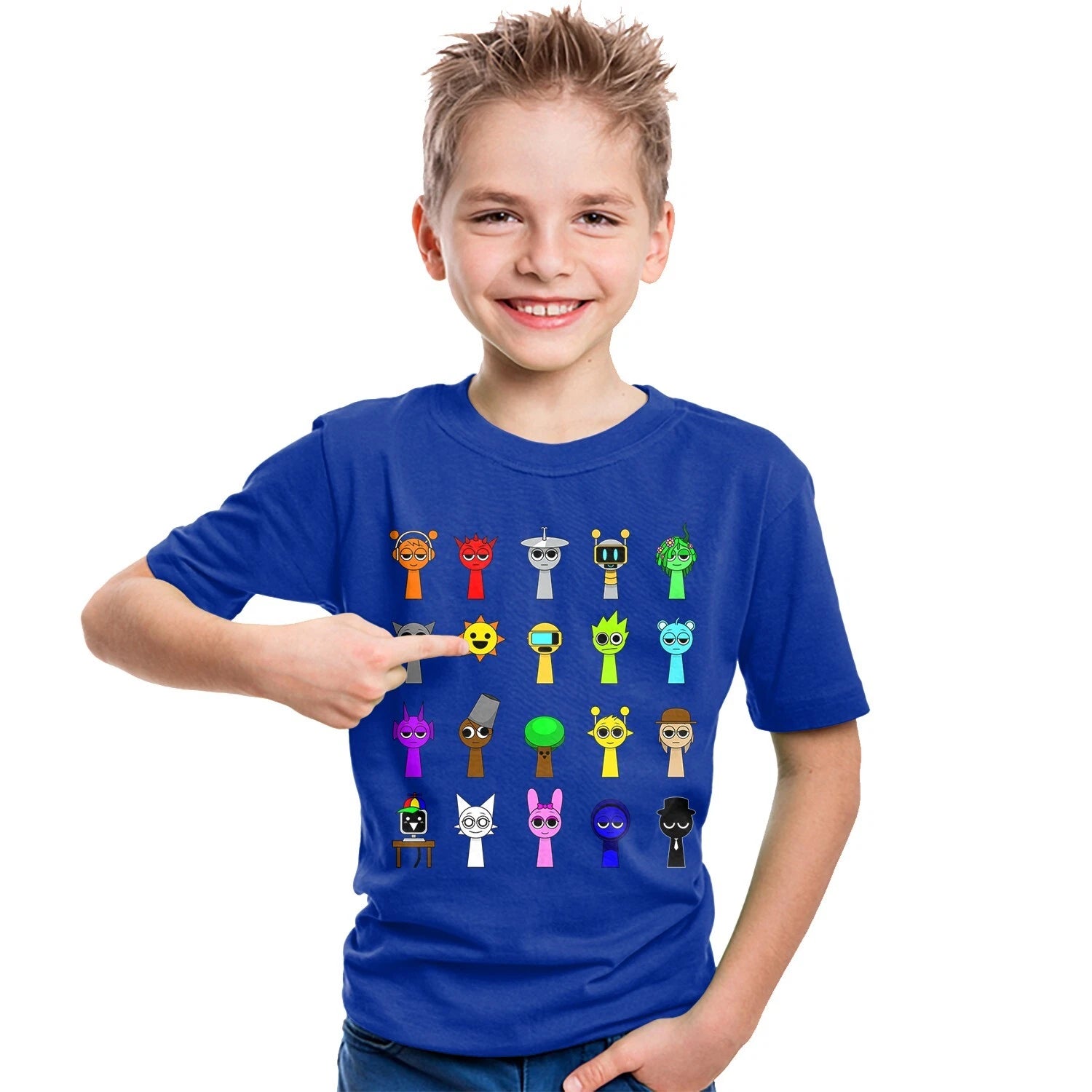 Funny All my Sprunki Toys Kids T-Shirt Cool Sprunki Lovers Youth Kids Tee
