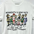 Vintage Minnesota Girls Women’s Hockey T Shirt Rink Rats 2007 State Tournament