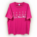 Vintage Navy Mom T Shirt Anchor Pink XL Velva Sheen