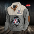 Arizonna Basketball Corduroy Stand Collar Sweatshirt