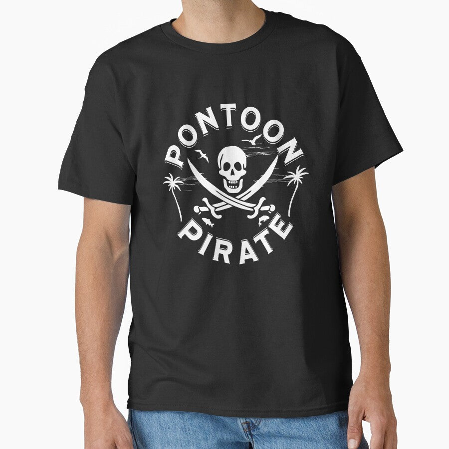 Pontoon Boat Funny Pontoon Pirate by Krysanthe