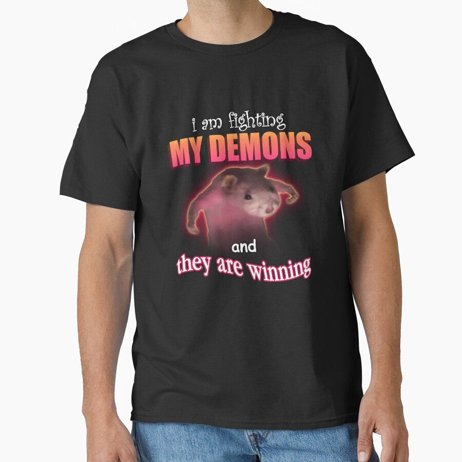 I'm fighting my demons and they are winning word art meme by snazzyseagull