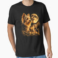 Yorkie Howling to The Moon Vintage 90s Retro Yorkie Graphic by will freed18