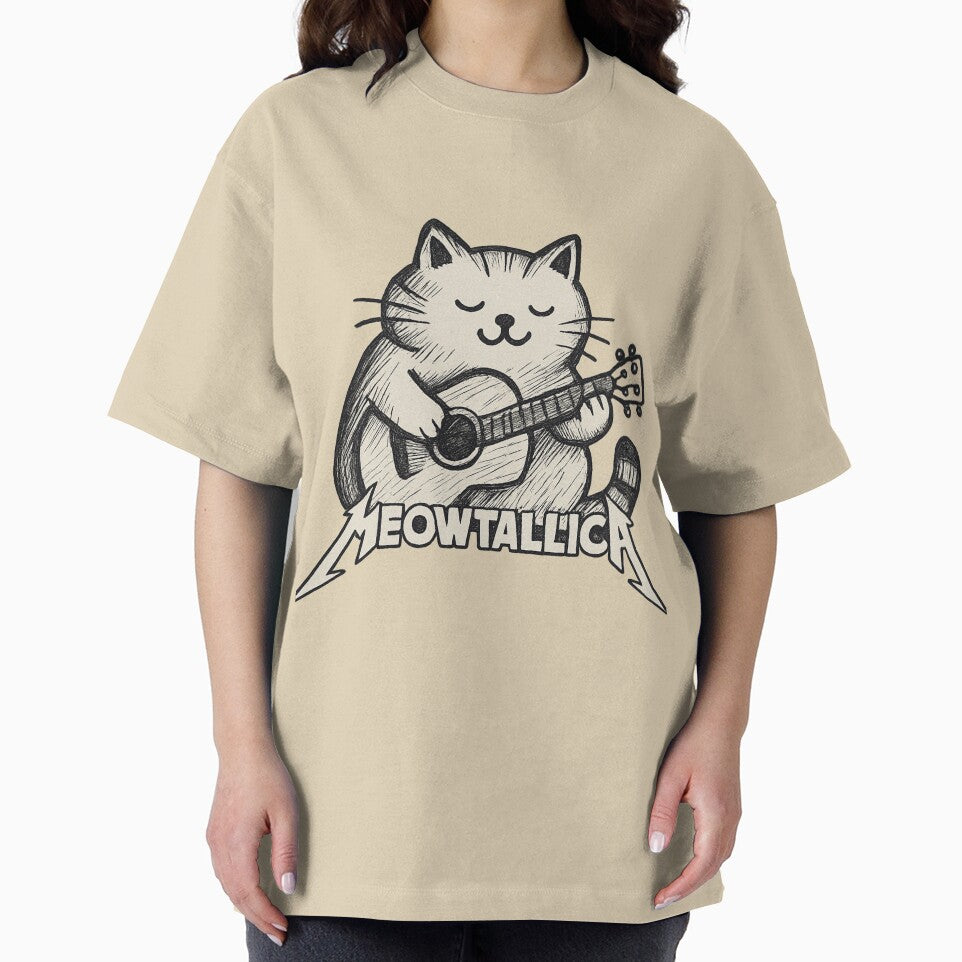 Meowtallica: Feline Guitarist in Metal Style by Tourloutoart24