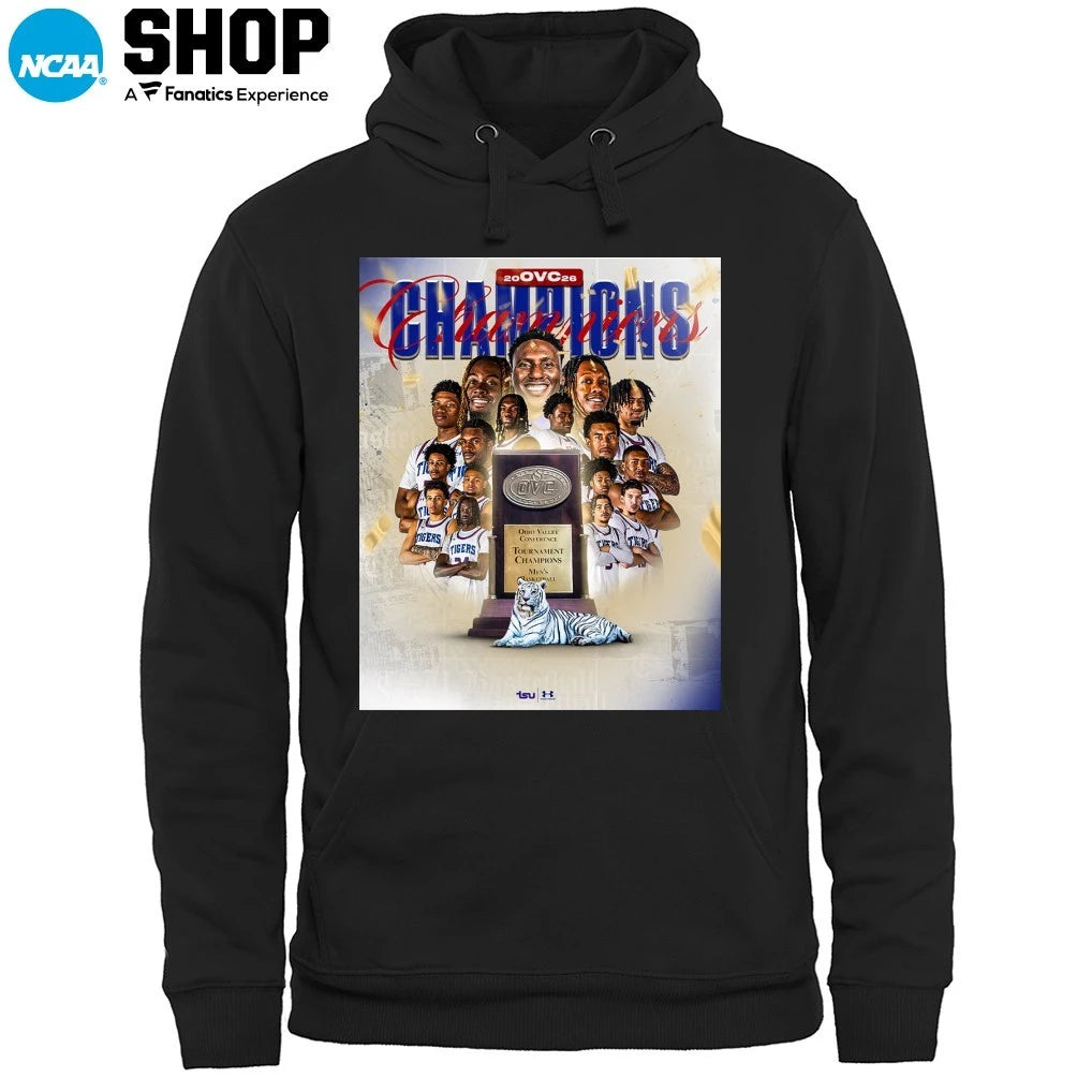Tennessee State Tigers Men’s Basketball 2026 Ovc Tournament Champions T-Shirt