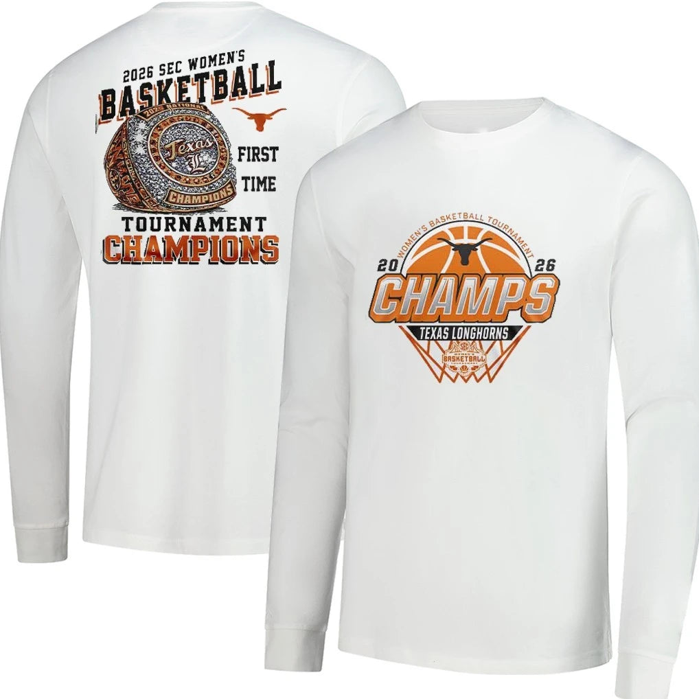 Texas Longhorns 2026 SEC Women’s Basketball Tournament Champions T-Shirt