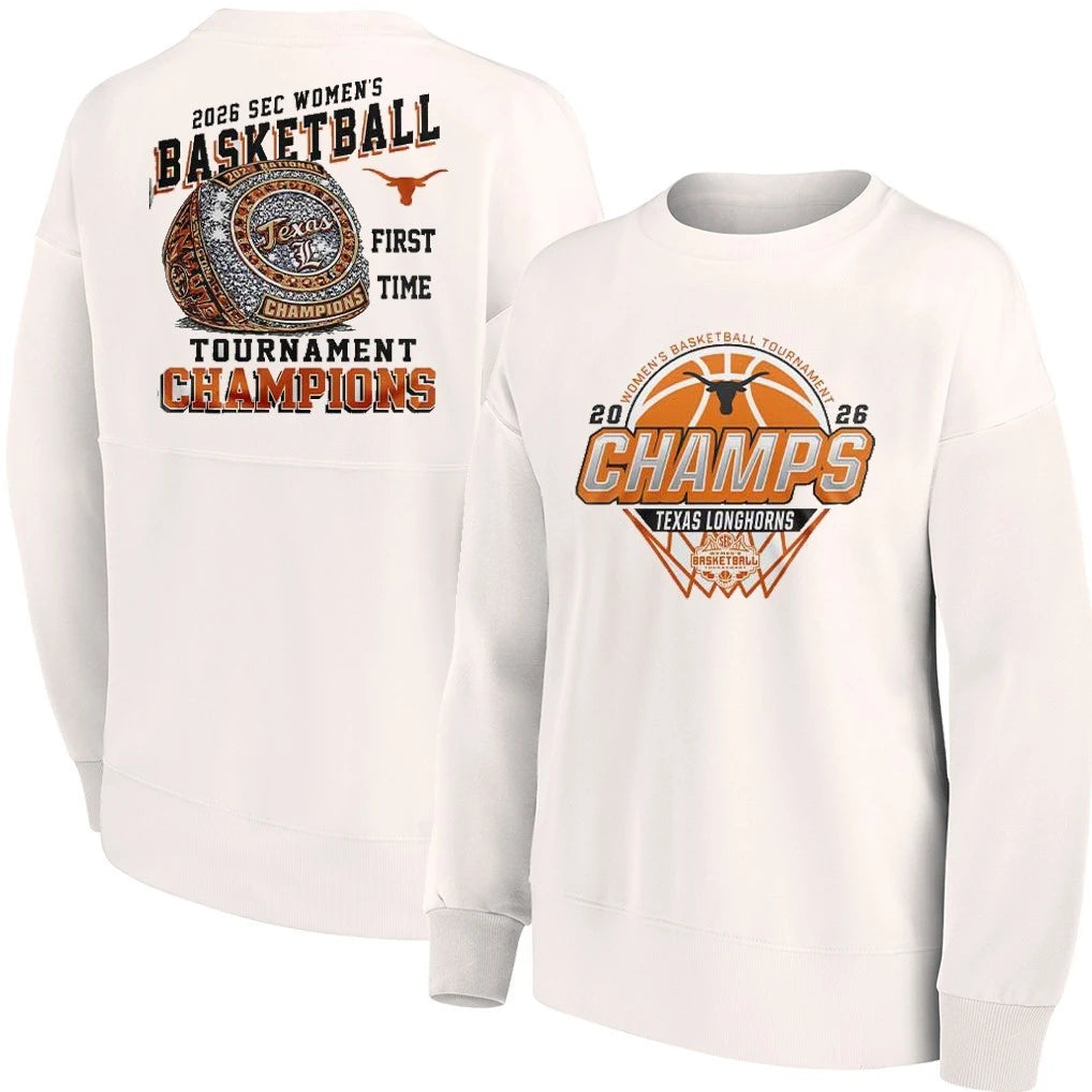 Texas Longhorns 2026 SEC Women’s Basketball Tournament Champions T-Shirt