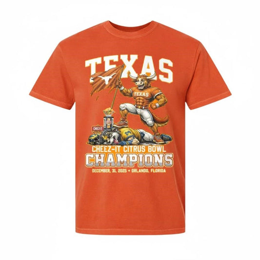 Texas Longhorns Cheez-It Citrus Bowl Champions December, 31, 2025 Shirt