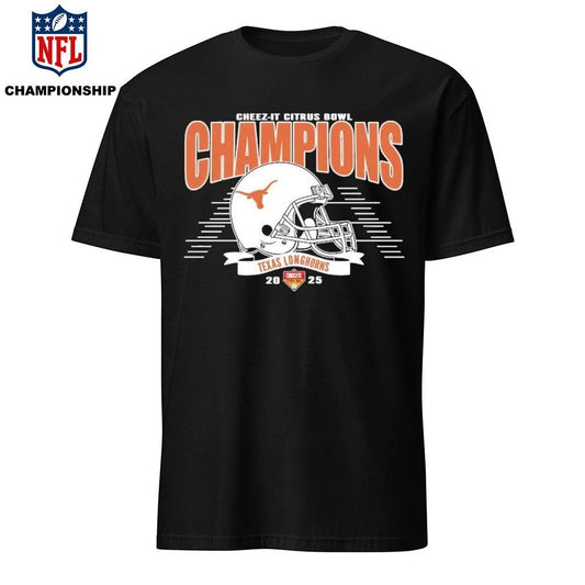 Texas Longhorns Football Claim Champions 2025 Cheez-It Citrus Bowl Black Shirt