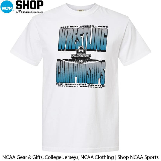 The Spotlight Awaits 2026 NCAA DI Men’s Wrestling Championships Cleveland Oh March 19-21 T-Shirt