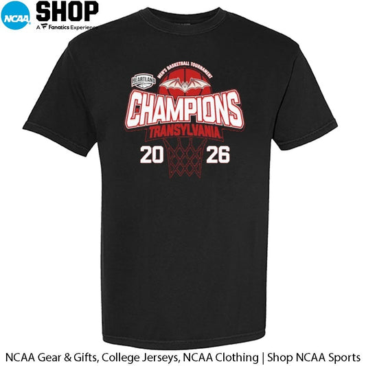 Transylvania Pioneers University Men’s Basketball 2026 HCAC Conference Champions T-Shirt