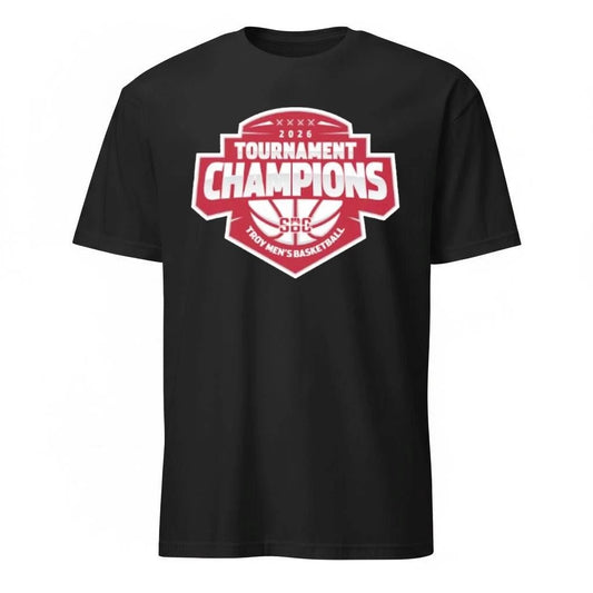 Troy Trojans Champions 2026 Sun Belt Conference Men’s Basketball Tournament Logo Shirt