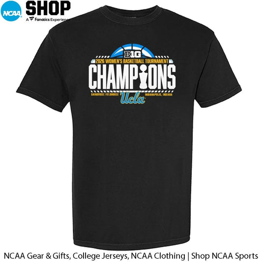 UCLA Bruins 2026 Big Ten Women’s Basketball Tournament Champions Locker Room T-Shirt