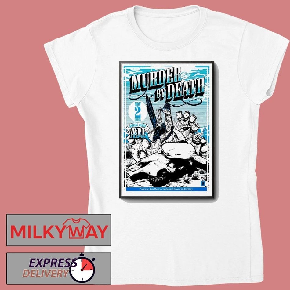 Murder By Death Nov 2 2025 Tumbleroot Brewery & Distillery Tour Poster shirt