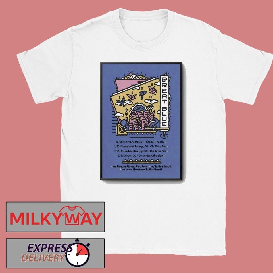 Great Blue Colorado NYE Shows 2025-2026 Poster shirt