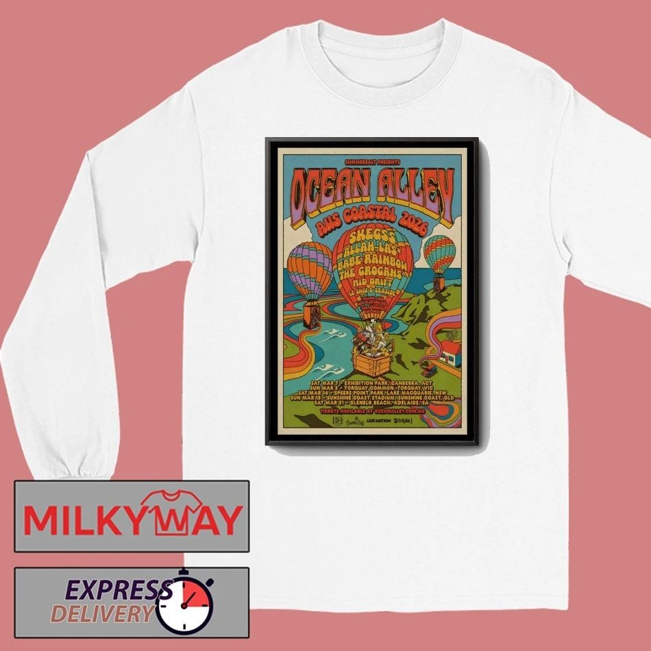 Australian Coastal 2026 OCEAN ALLEY Poster shirt