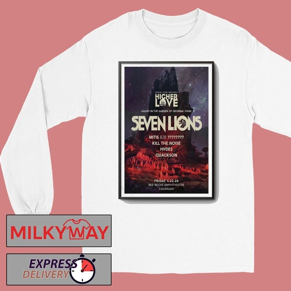 Seven Lions Red Rocks Park & Amphitheatre May 22 2026 Poster shirt
