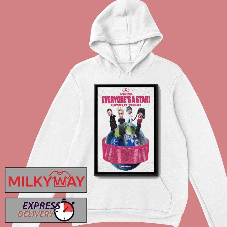 5 Seconds Of Summer Everyone’s A Star World Tour 2026 Poster shirt