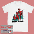 Devil Dog Cropped Boxy Mom Jeans Shirt