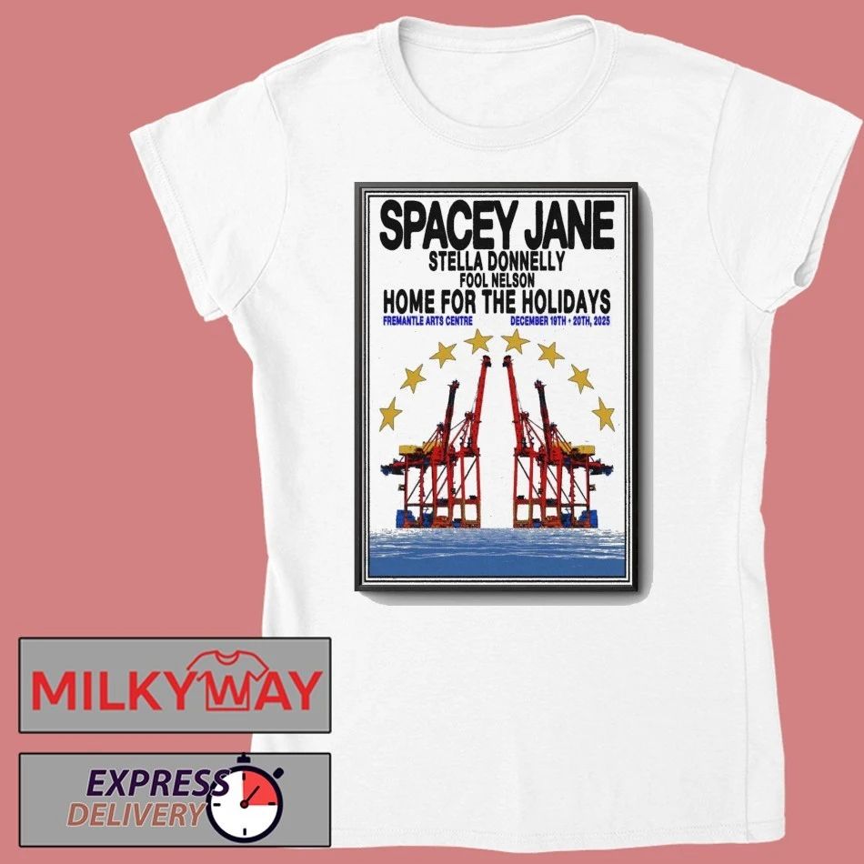 Spacey Jane shows at the Fremantle Arts Centre on December 19th and 20th 2025 Poster shirt