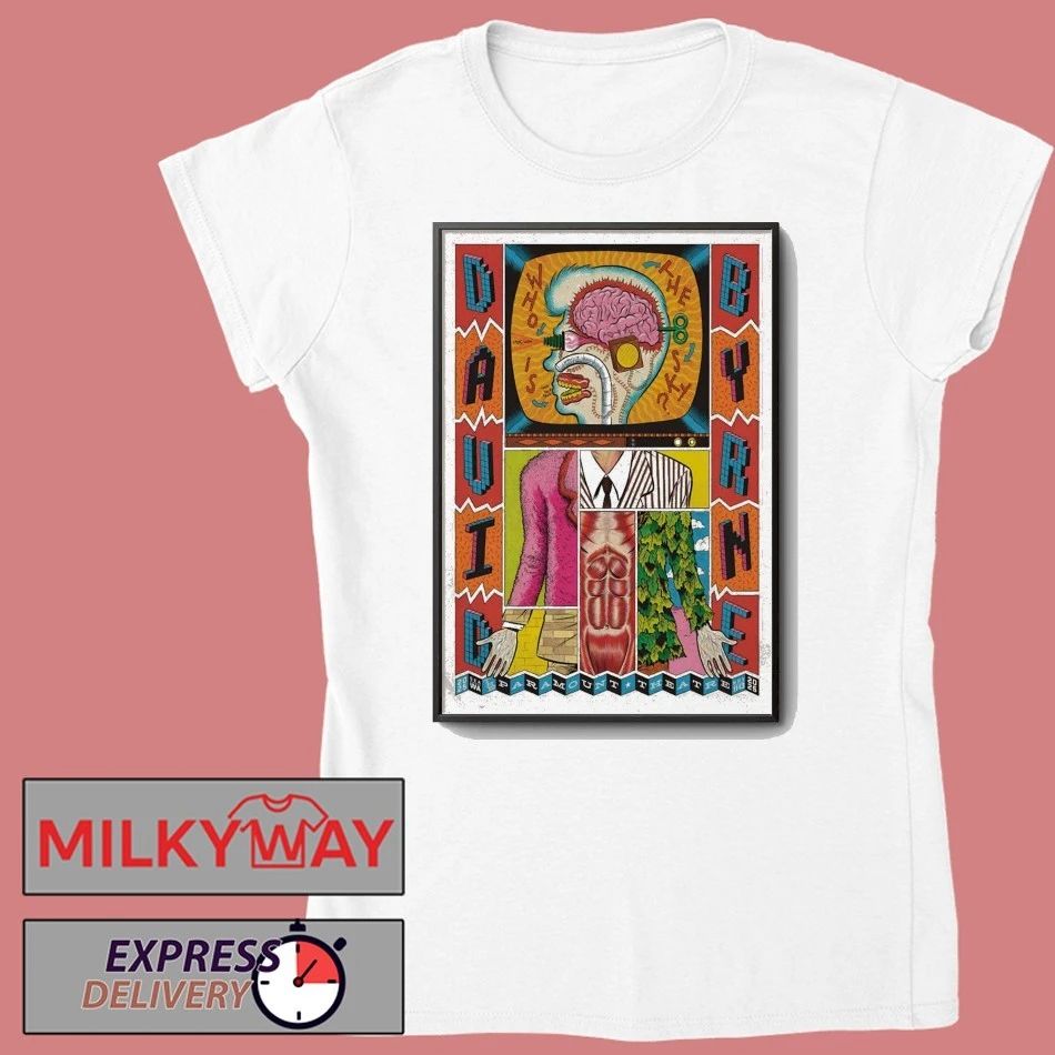 David Byrne Nov 11-13 2025 Paramount Theatre Seattle WA Poster shirt
