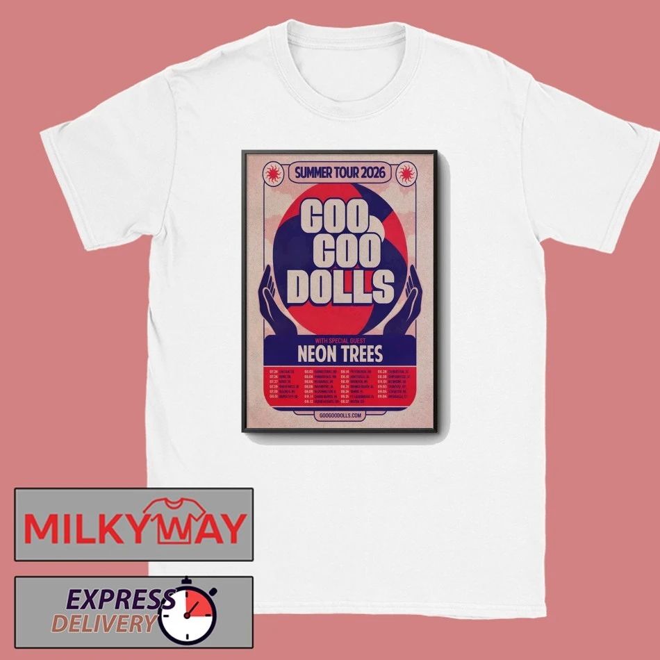Goo Goo Dolls Summer Tour 2026 Poster shirt