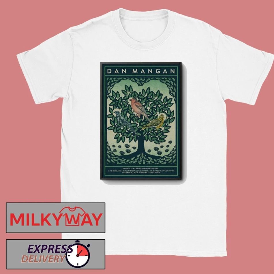 Dan Mangan Natural Light 2025 European Shows Poster shirt