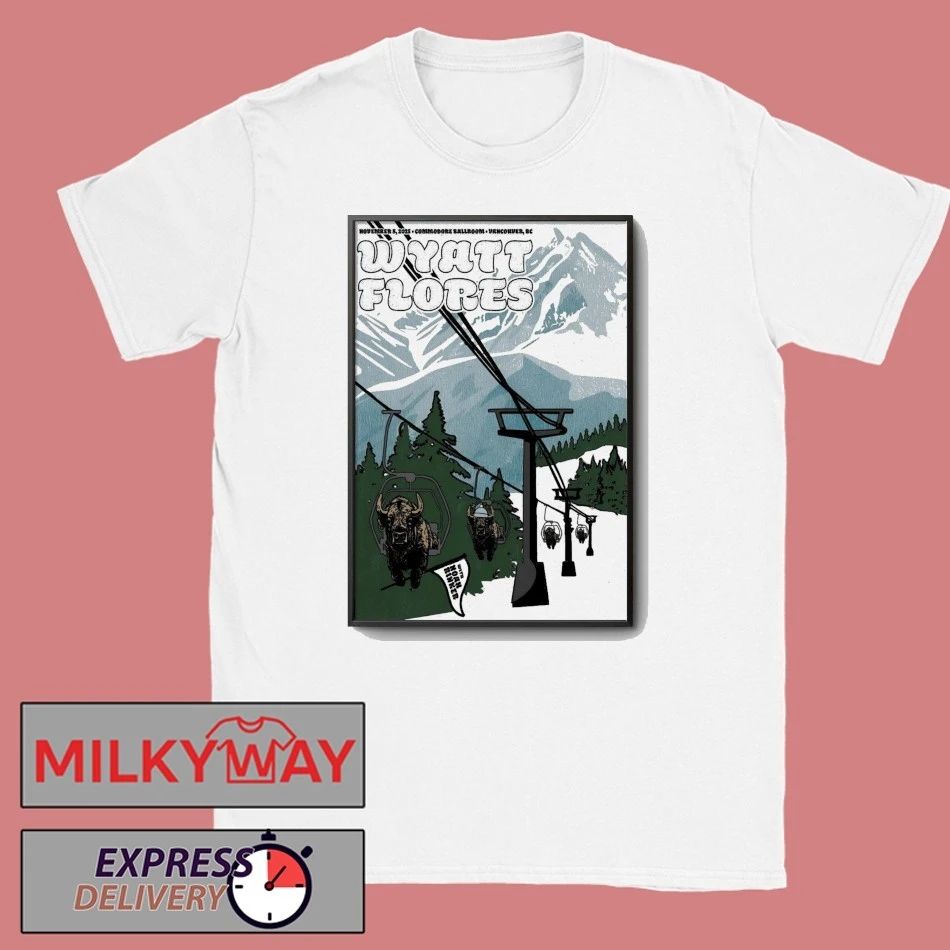 Wyatt Flores Commodore Ballroom Vancouver BC Nov 8 2025 Poster shirt