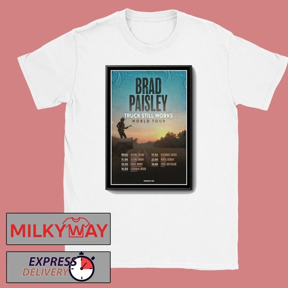 Brad Paisley The Truck Still Works World Concert 2026 Poster shirt