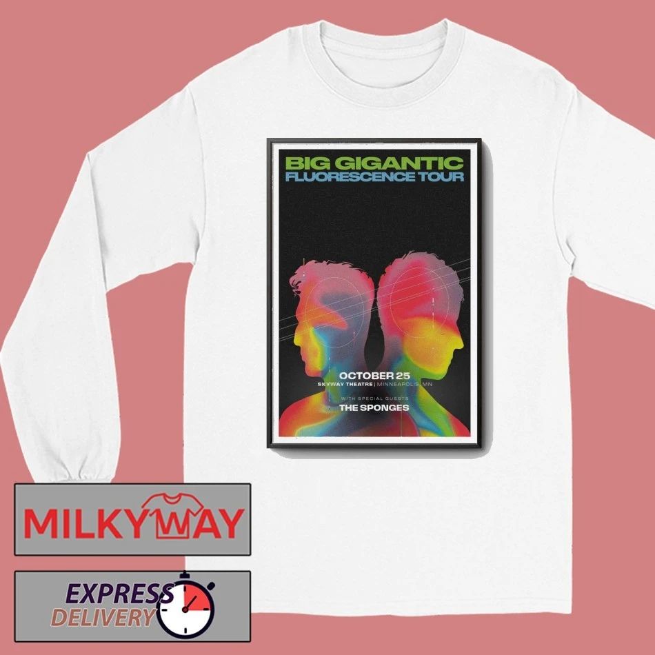 Poster Big Gigantic The Fluorescence Tour October 25 2025 Skyway Theatre shirt