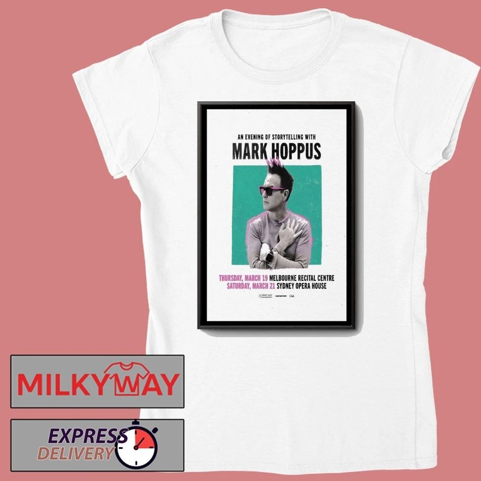 Mark Hoppus March 19 2026 Melbourne Recital Hall March 21 2026 Sydney Opera House Concert Hall Poster shirt