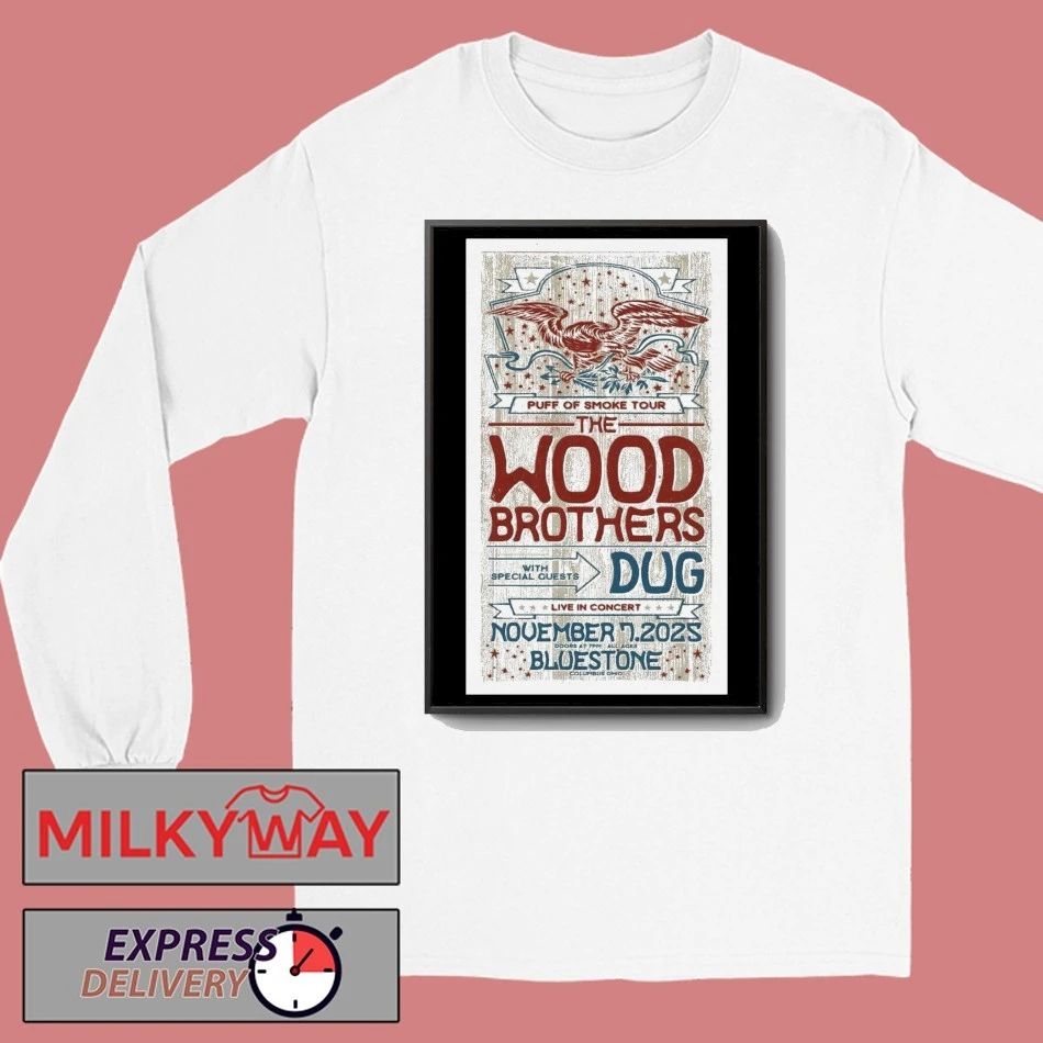 The Wood Brothers The Bluestone in Columbus OH Nov 7 2025 Poster shirt