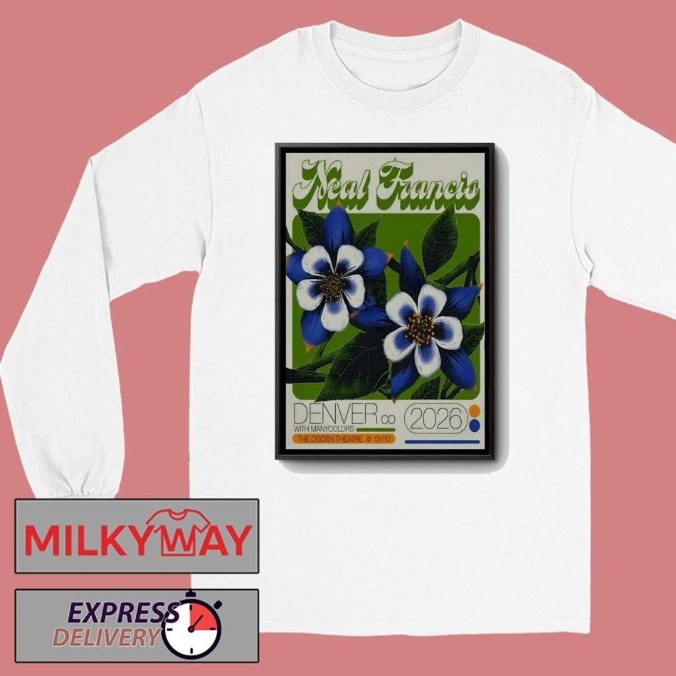 Neal Francis Jan 10 2026 Ogden Theatre in Denver CO Poster shirt