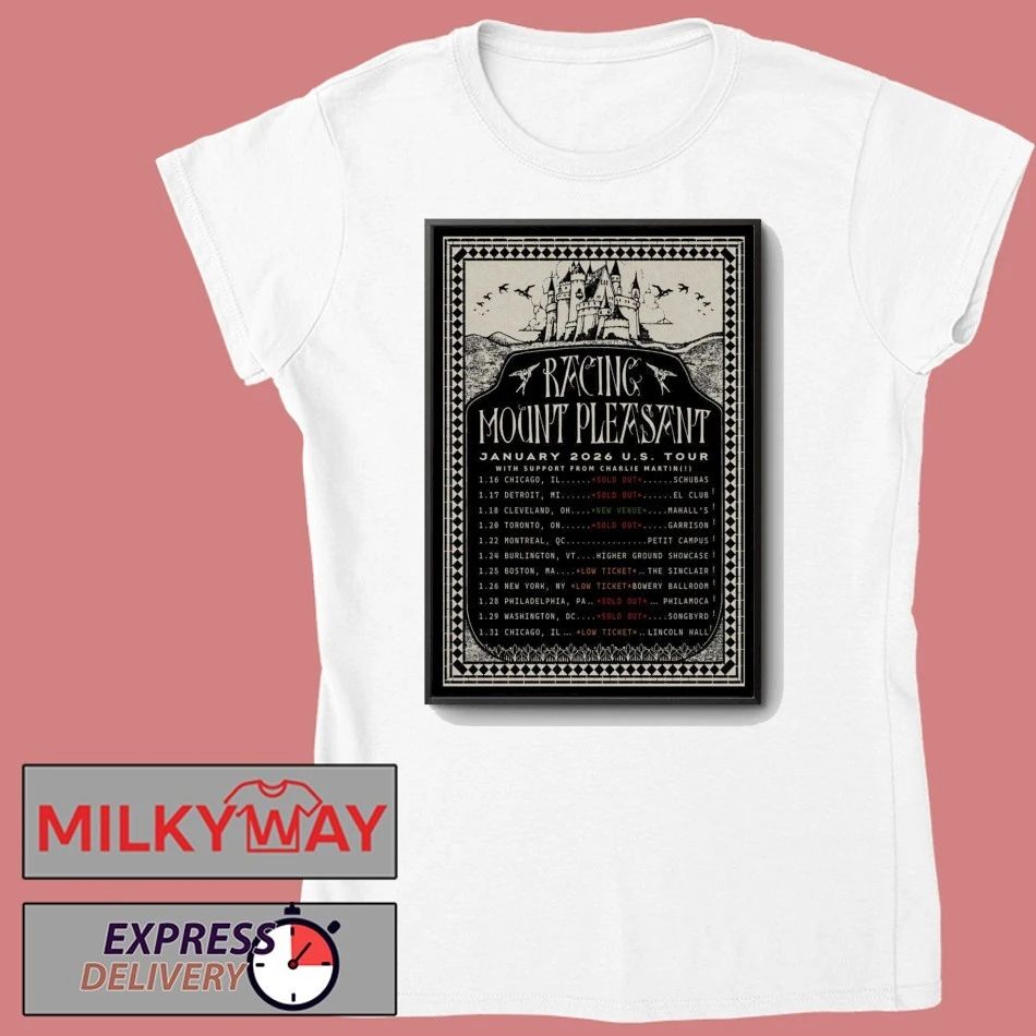 Racing Mount Pleasant January 2026 America Tour Poster shirt