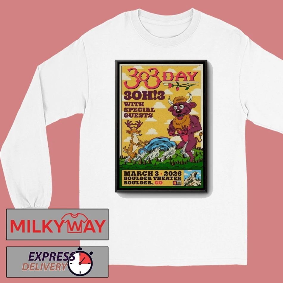 3OH3 Mar 3 2026 Boulder Theater In Boulder CO Poster shirt
