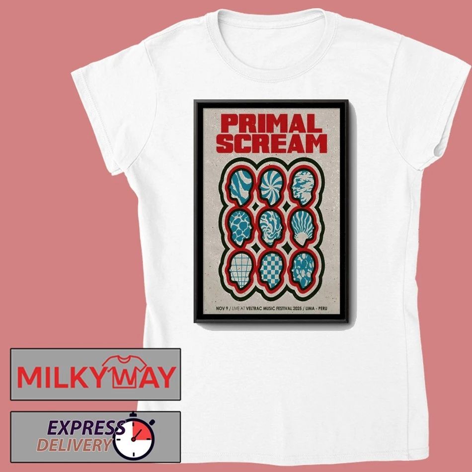 Primal Scream Lima Peru Show Poster shirt