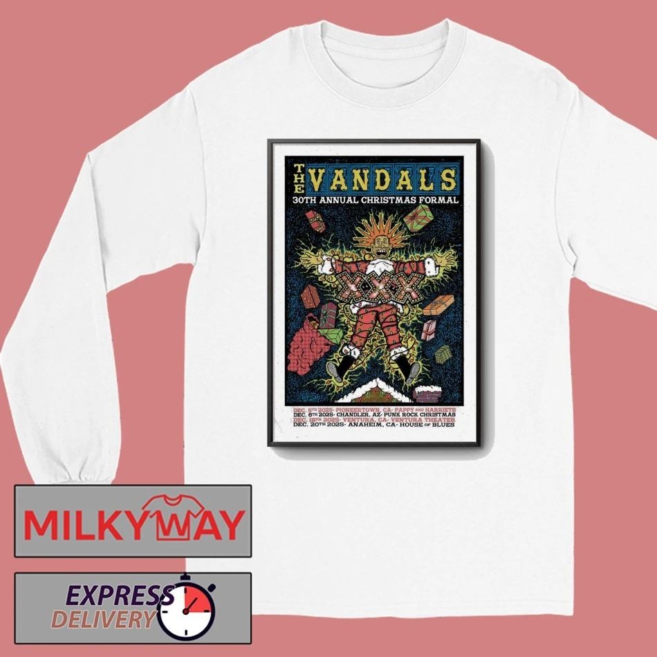 The Vandals Dec 6 2025 Punk Rock Christmas In Chandler AZ Poster shirt