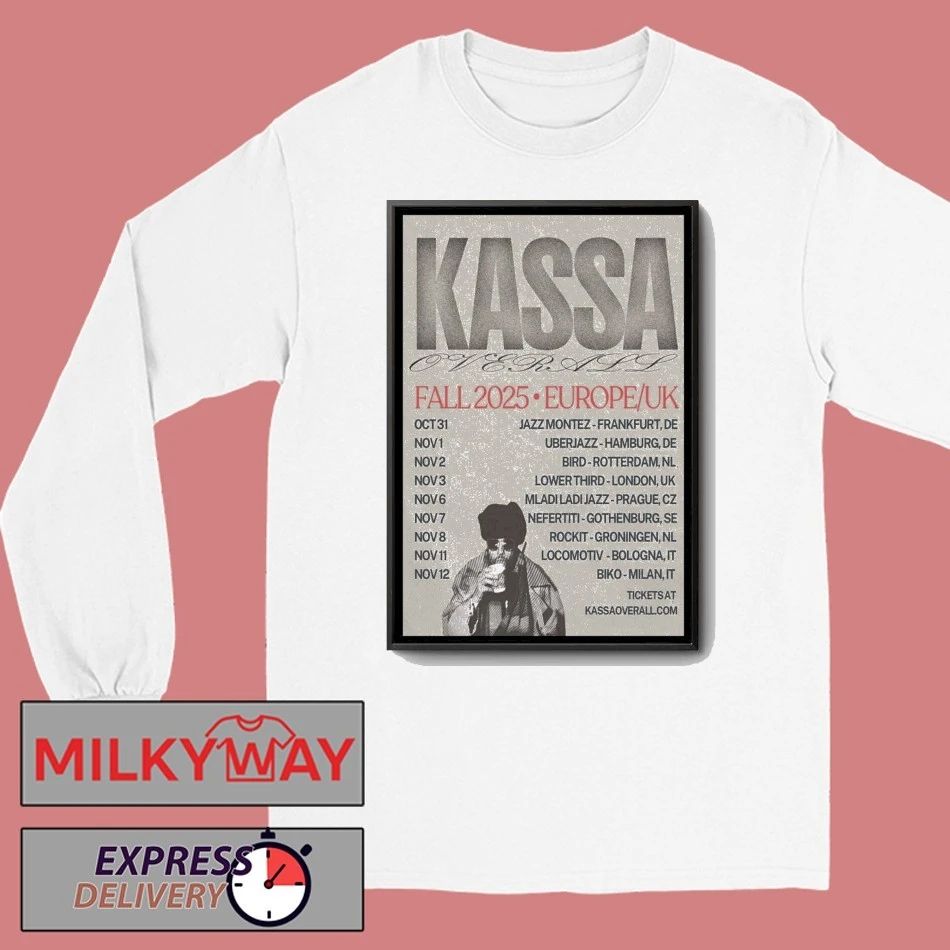 Kassa Overall Europe Tour 2025 Poster shirt