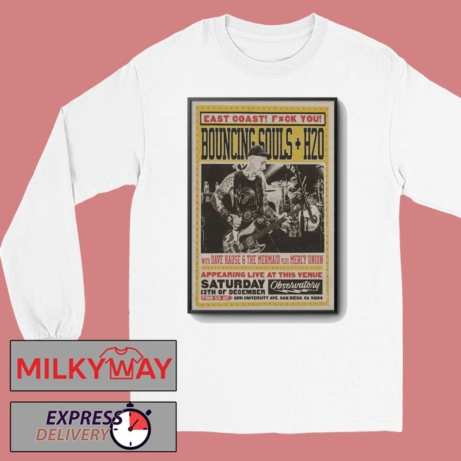 The Bouncing Souls Dec 13 2025 San Diego CA Poster shirt
