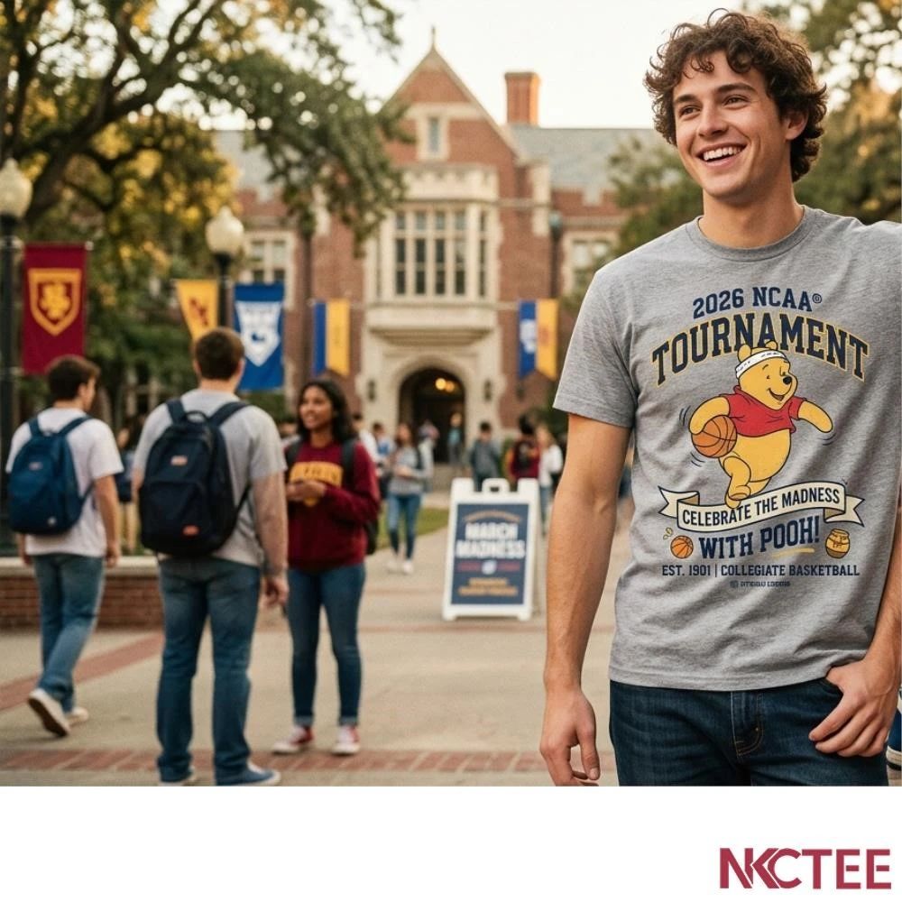 NKCtees 2026 NCAA Tournament basketball Winnie-the-Pooh shirt
