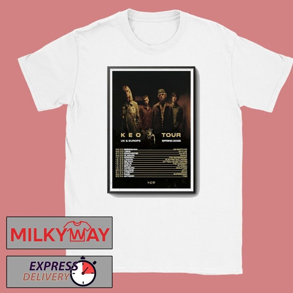 UK EUROPE Tour Spring 2026 Keo Band Poster shirt