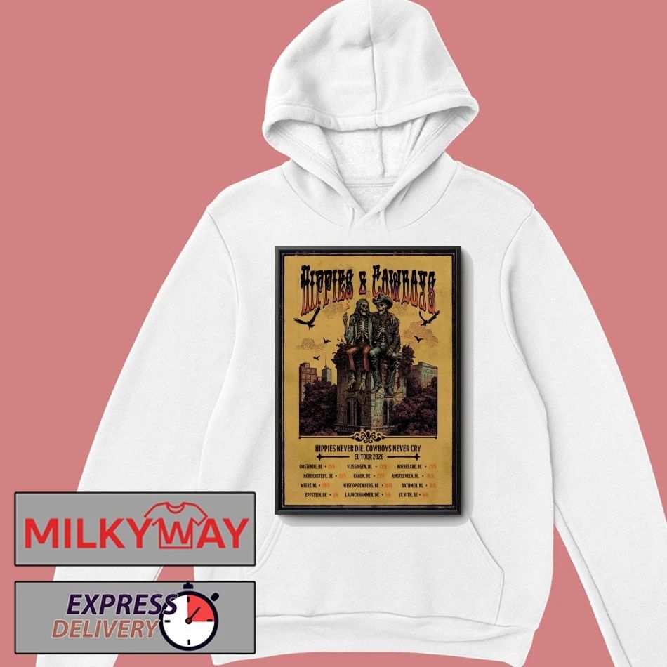 Hippies And Cowboys 2026 European Tour Poster shirt