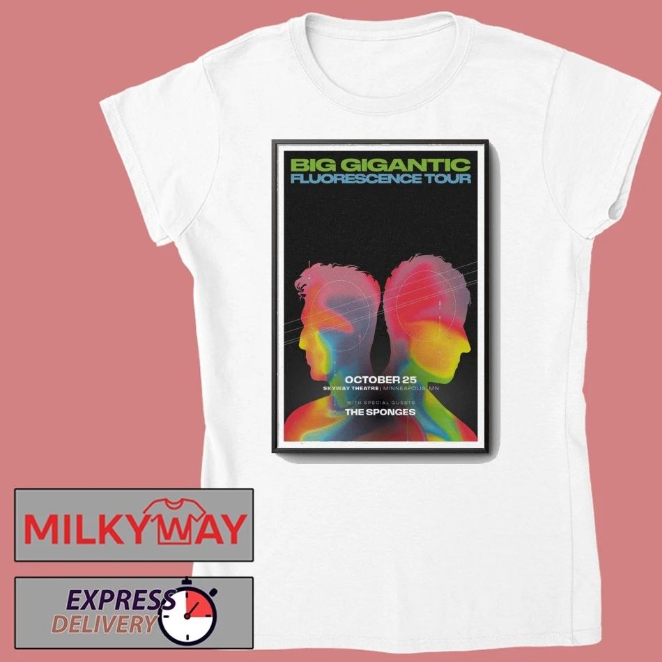 Poster Big Gigantic The Fluorescence Tour October 25 2025 Skyway Theatre shirt
