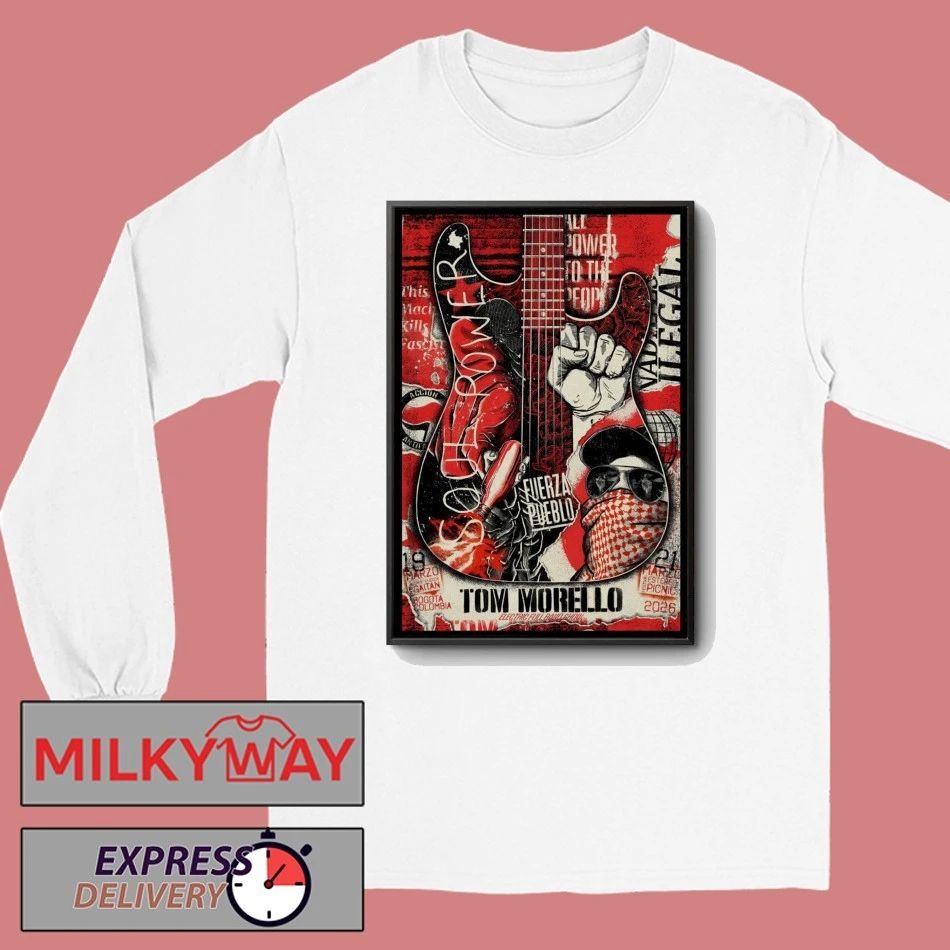 Tom Morello Teatro Jorge Eliécer Gaitán In Bogotá Colombia Mar 19 2026 Poster shirt