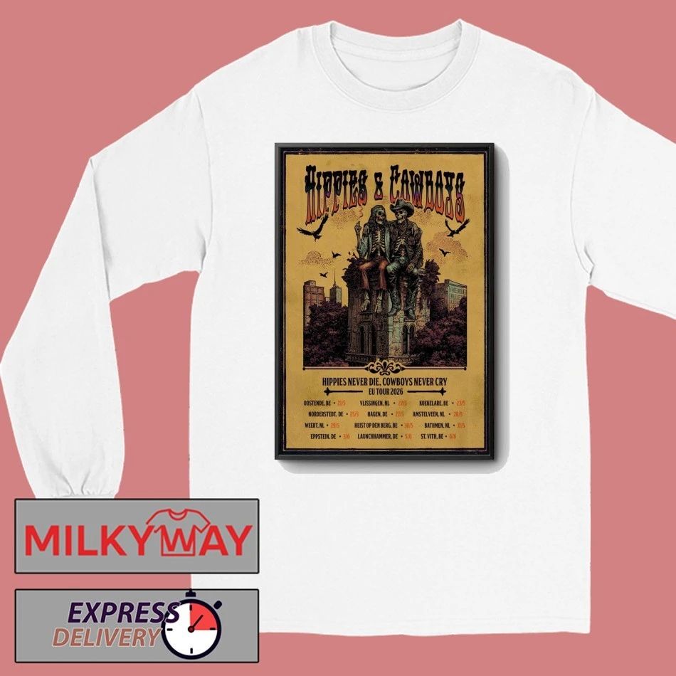 Hippies And Cowboys 2026 European Tour Poster shirt