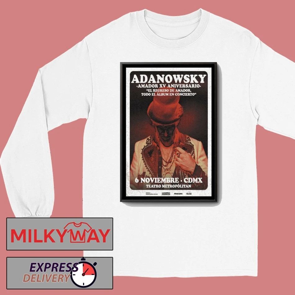 Adanowsky Teatro Metropolitan Mexico Poster shirt
