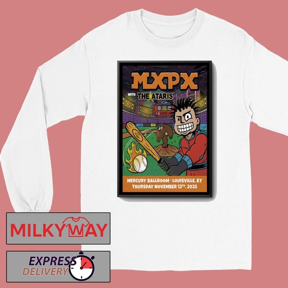 MXPX Nov 13 2025 Mercury Ballroom Louisville KY Poster shirt